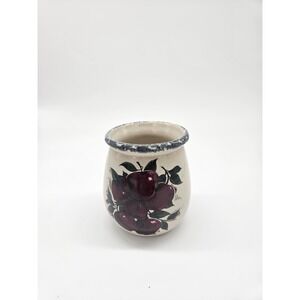 Home & Garden Party Ltd 1999 4" Apple Orchard Vine Pattern Stoneware  USA Made
